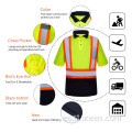 Camiseta de trabajo de alta visibilidad camisa amarilla de seguridad